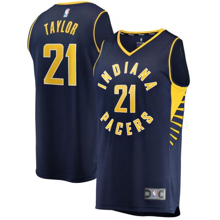 Terry Taylor Indiana Pacers Fanatics Branded 2021/22 Fast Break Replica Jersey - Icon Edition - Navy